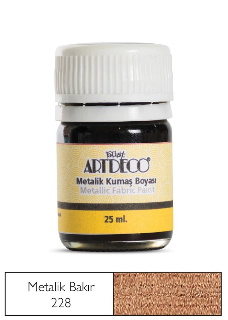 ARTDECO KUMAŞ BOYASI METALİK 25 ML BAKIR Y-011A-228