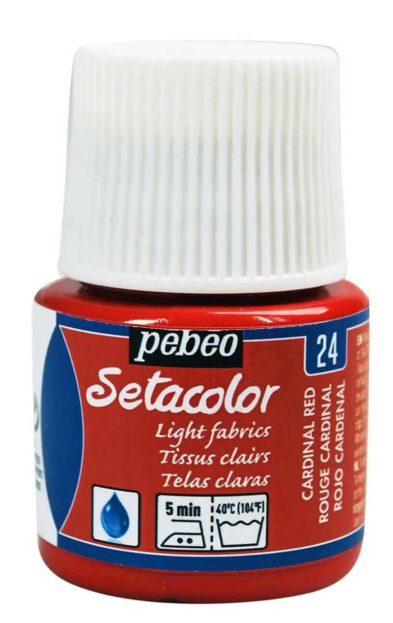 PEBEO KUMAŞ BOYASI SETACOLOR TRANSPARENT 45 ML 329*24 ROUGE CARDINAL
