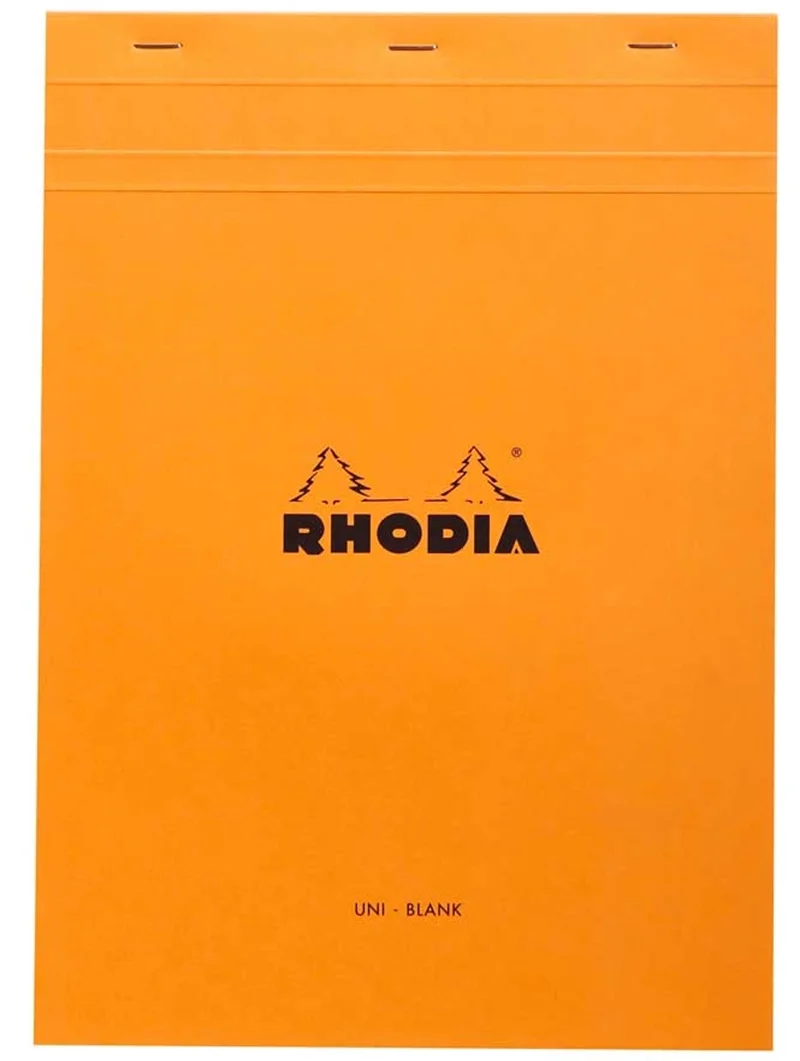 RHODIA BLOKNOT BASIC DİKİŞLİ A4 80 GR 80 YP DÜZ TURUNCU RA18000