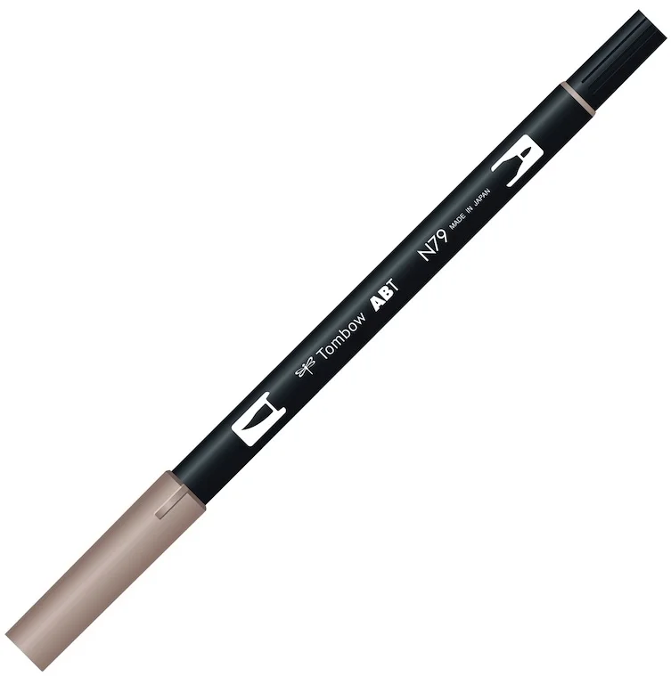 TOMBOW AB-T DUAL BRUSH PEN GRAFİK KALEMİ WARM GRAY 2 (N79) T-AB-T N79