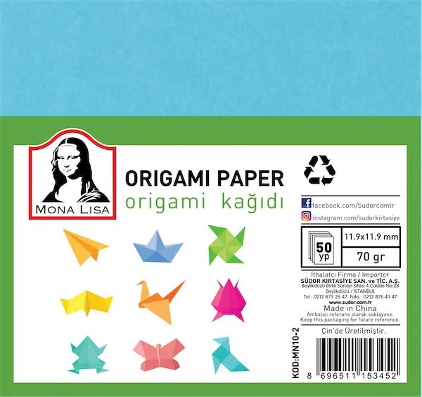 SÜDOR ORİGAMİ KAĞIDI 11.9X11.9