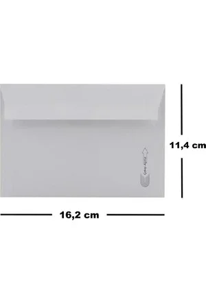 ASİL MEKTUP ZARFI 11,4x16,2 BUKLET 500 LÜ 110 Gr.AS-4007
