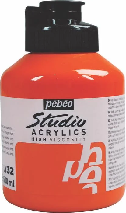 PEBEO AKRİLİK BOYA STUDIO 500 ML 171*32 CADMIUM ORANGE
