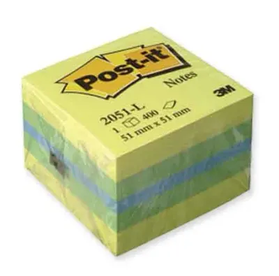 POST-IT YAPIŞKANLI NOT KAĞIDI KÜP 52x52 MİNİ 400 YP SARI 2051-L 520500446300