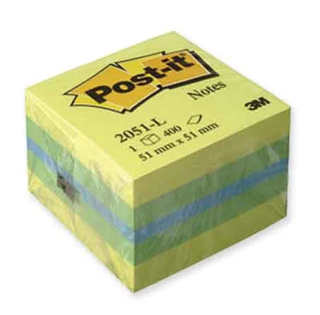 POST-IT YAPIŞKANLI NOT KAĞIDI KÜP 52x52 MİNİ 400 YP SARI 2051-L 520500446300