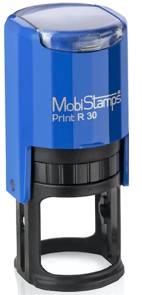 MOBİSTAMPS KAŞE YUVARLAK R-30 KIRMIZI KEÇELİ