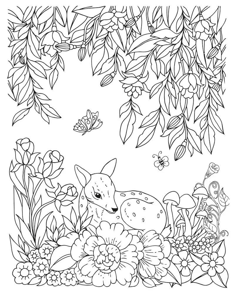 ARTDECO TUVAL DESENLİ 40x50 CM TABİAT CEYLAN Y-100-P40.11