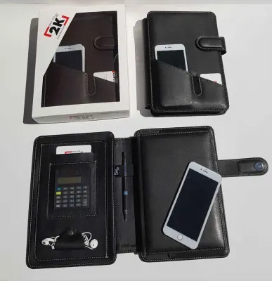 2K ORG.DİPLOMAT 17X24 SUNİ DERİ SİYAH KARELİ 5284