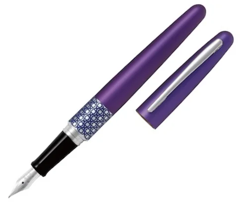 PILOT DOLMA KALEM MR-3 RETRO POP METALİK VIOLET&amp;ELLIPSE RING MEDIUM FD-MR3-M-EP-E