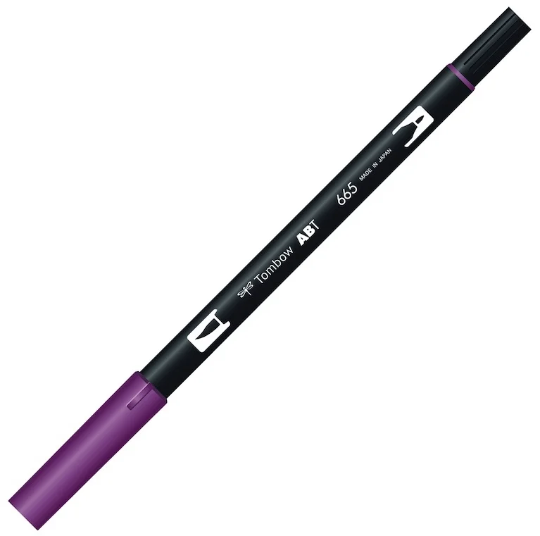 TOMBOW AB-T DUAL BRUSH PEN GRAFİK KALEMİ PURPLE (665) T-AB-T 665