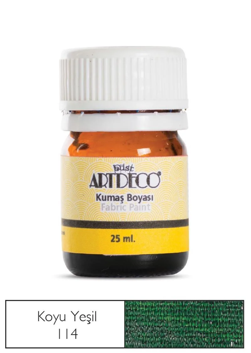 ARTDECO KUMAŞ BOYASI 25 ML KOYU YEŞİL Y-010A-114