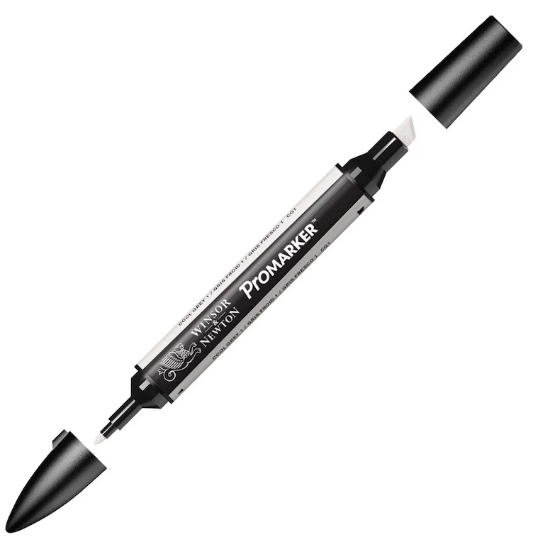 W&amp;N PROMARKER KALEM COOL GREY 1 161 (CG1) WN-0203161