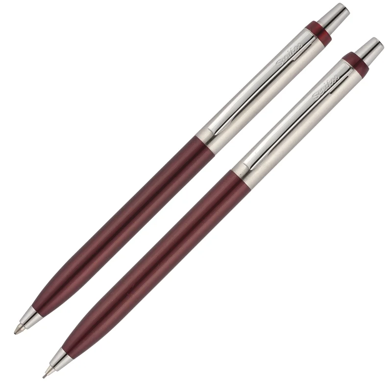 SCRIKSS TÜKENMEZ KALEM + VERSATİL KALEM SET 51 KRİSTAL KUTU BORDO