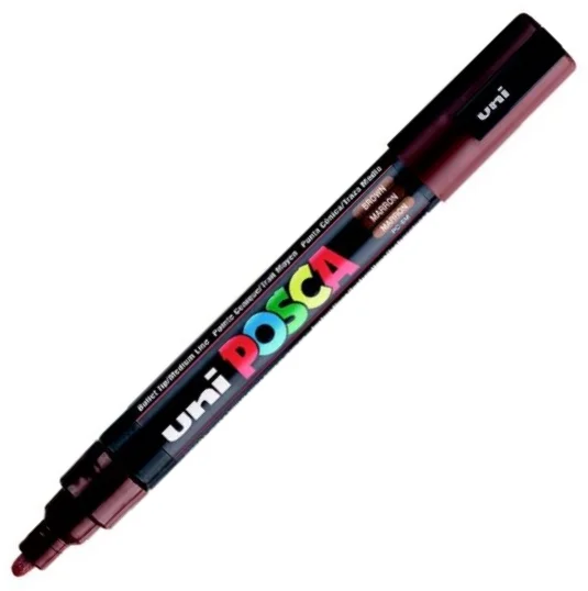 UNİ POSTER MARKÖRÜ POSCA PC-5M 1.8-2.5 KAHVE