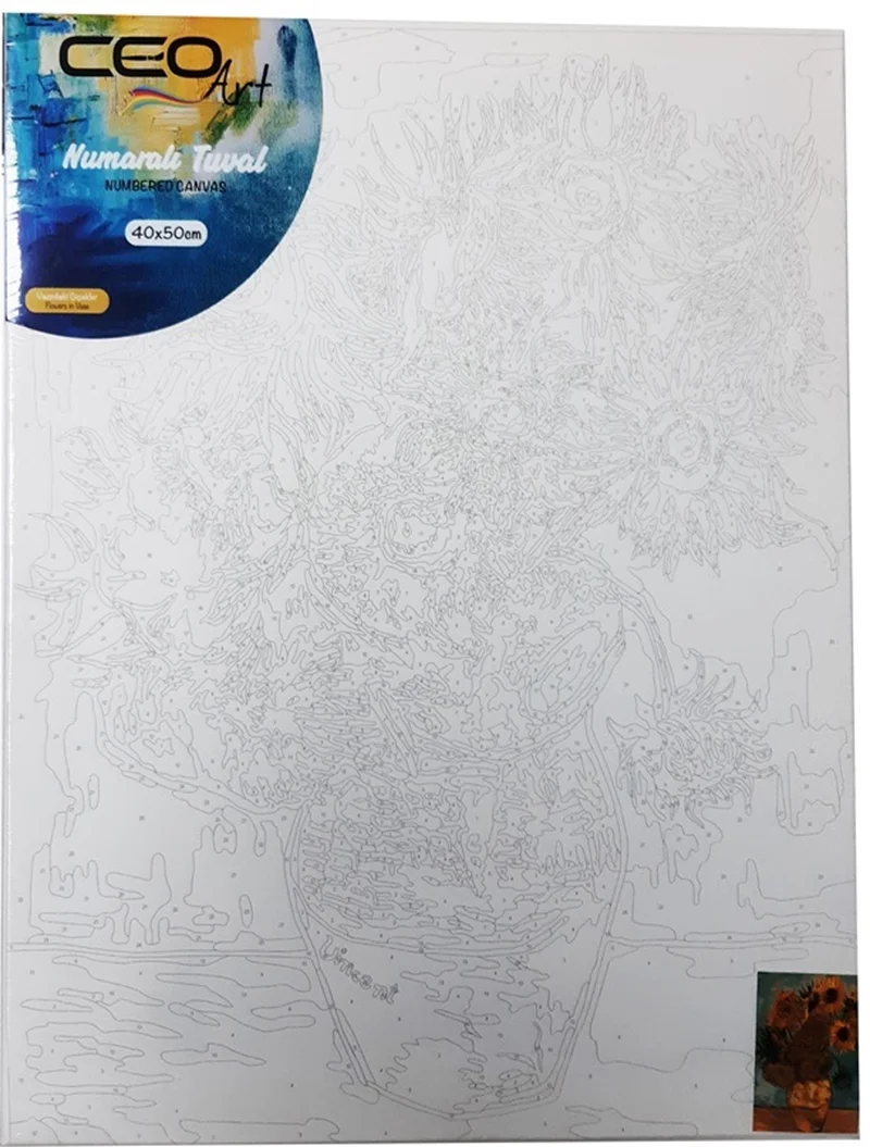 CEO ART TUVAL 40x50 NUMARALI VAZODAKİ ÇİÇEKLER TN0001