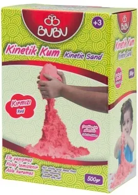 BU-BU KİNETİK KUM 500 GR. KIRMIZI KU0006