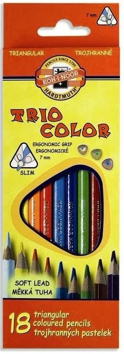 KOHINOOR SET TRIANGULAR COLOURED KALEM 3133 18KS