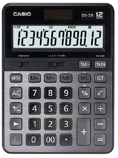 CASIO HESAP MAKİNESİ MASAÜSTÜ DS-2B 12 HANE