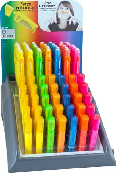 SERVE VERSATİL KALEM DEEP + SİLGİLİ MİN DOUBLE STAND 70 Lİ FOSFORLU SV-SDD-70DP