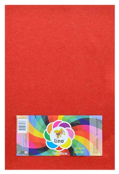 LİNO KEÇE 50x70 KIRMIZI 10 LU 2732JQ
