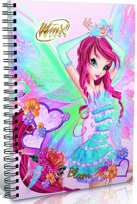 GIPTA DEFTER WINX A6 SPİRALLİ KARTON KAPAK 80 YP. ÇİZGİLİ 3120