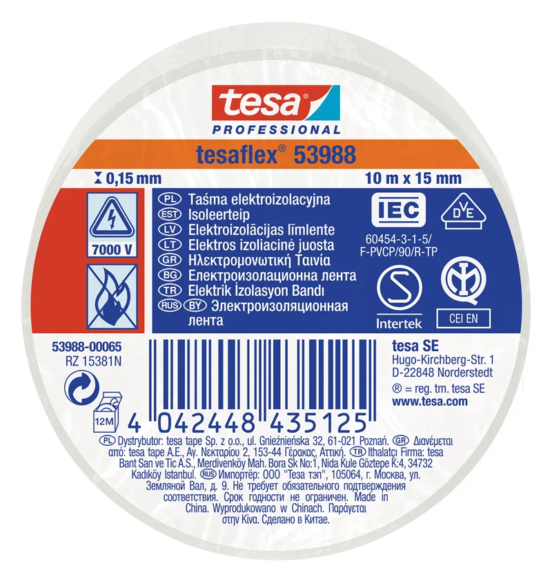 TESA ELEKTRİK IZOLASYON BANDI 10x15 BYZ 53988-0065
