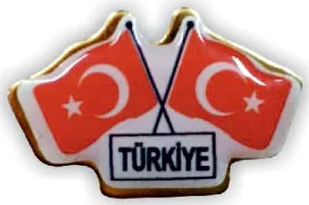 BUKET ROZET İKİLİ TÜRK BAYRAĞI BKT-616