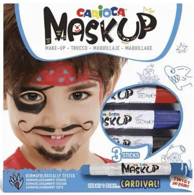 CARIOCA YÜZ BOYASI 6 GR 3 RENK CARNIVAL 43050