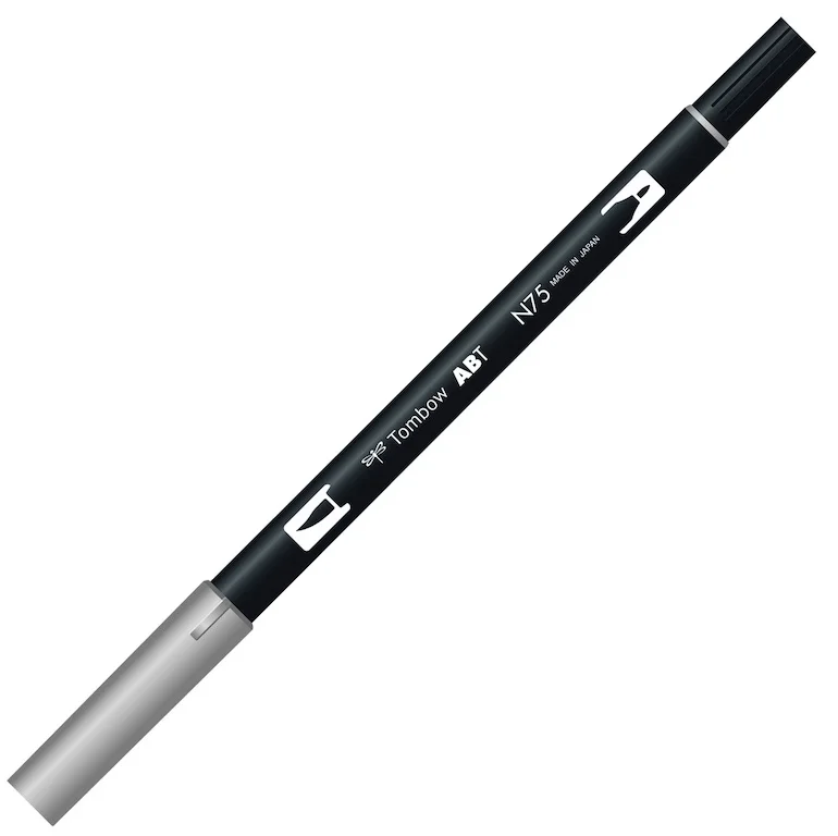 TOMBOW AB-T DUAL BRUSH PEN GRAFİK KALEMİ COOL GRAY 3 (N75) T-AB-T N75