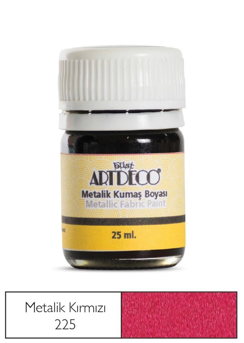 ARTDECO KUMAŞ BOYASI METALİK 25 ML KIRMIZI Y-011A-225