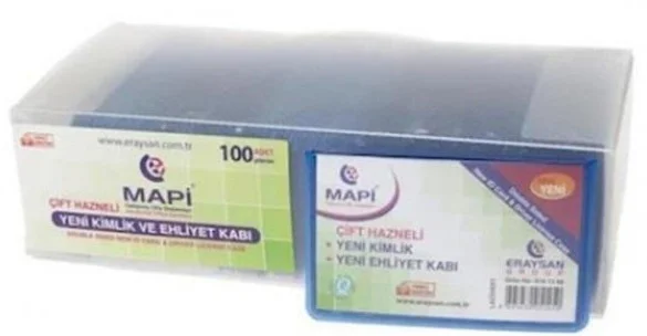 MAPİ KART KABI ÇİFT HAZNELİ LACİVERT 100 LÜ 9101262