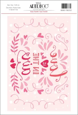 ARTDECO KOLAY TRANSFER 17x25 CM NO:43 Y-100-KT17-43