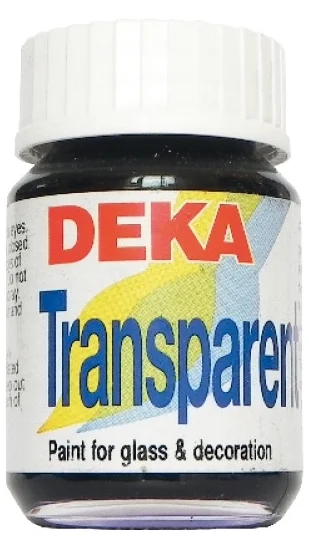 DEKA CAM BOYASI TRANSPARENT 25 ML SCHWARZ 90 DK-02290