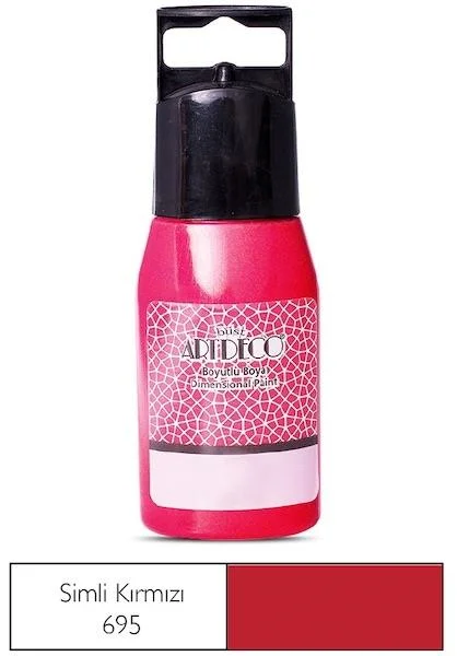 ARTDECO BOYUTLU BOYA SİMLİ 60 ML KIRMIZI Y-041C-695