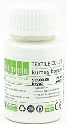 SÜDOR KUMAŞ BOYASI 25 ML BEYAZ SD900-09