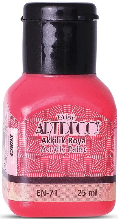 ARTDECO AKRİLİK BOYA 25 ML KIRMIZI Y-070A-3016