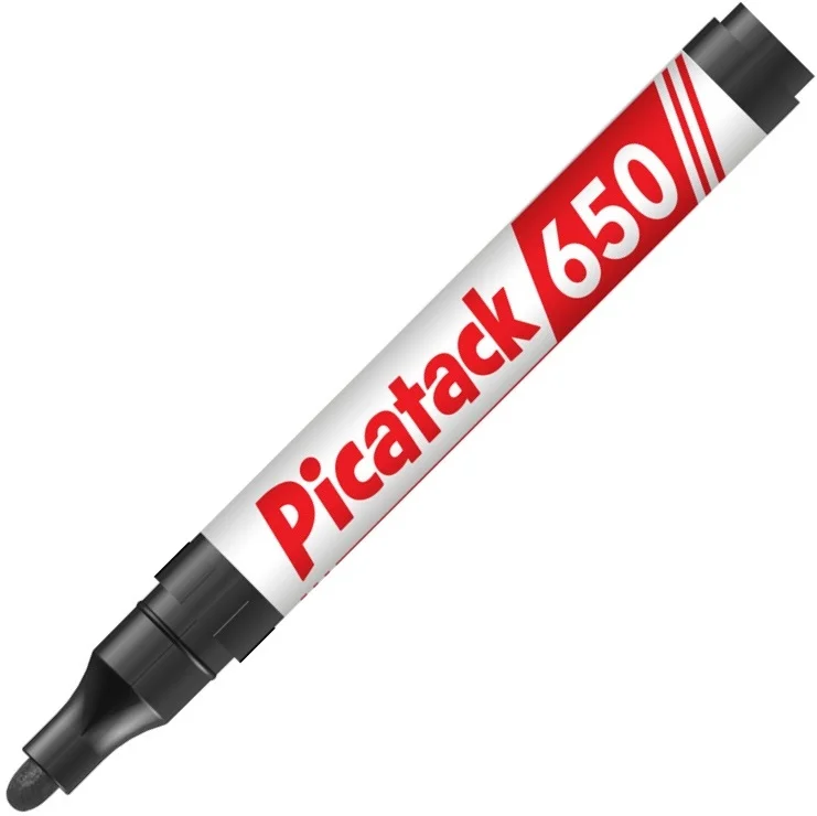PICATACK PERMANENT MARKER 650 YUVARLAK UÇ SİYAH KX020A