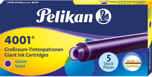 PELİKAN DOLMA KALEM  KARTUŞU UZUN MOR GTP5