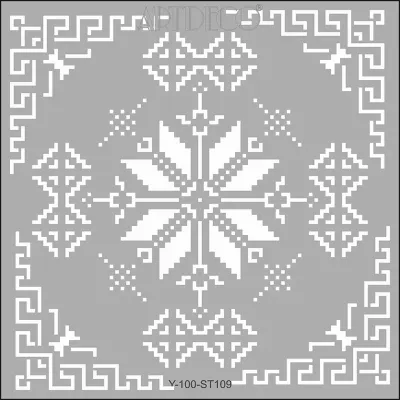 ARTDECO STENCIL 30x30 CM ETAMİN-1 Y-100-ST109