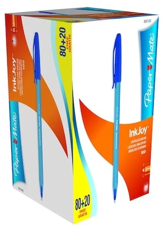 PAPERMATE TÜKENMEZ INKJOY 100 MAVİ 80+20