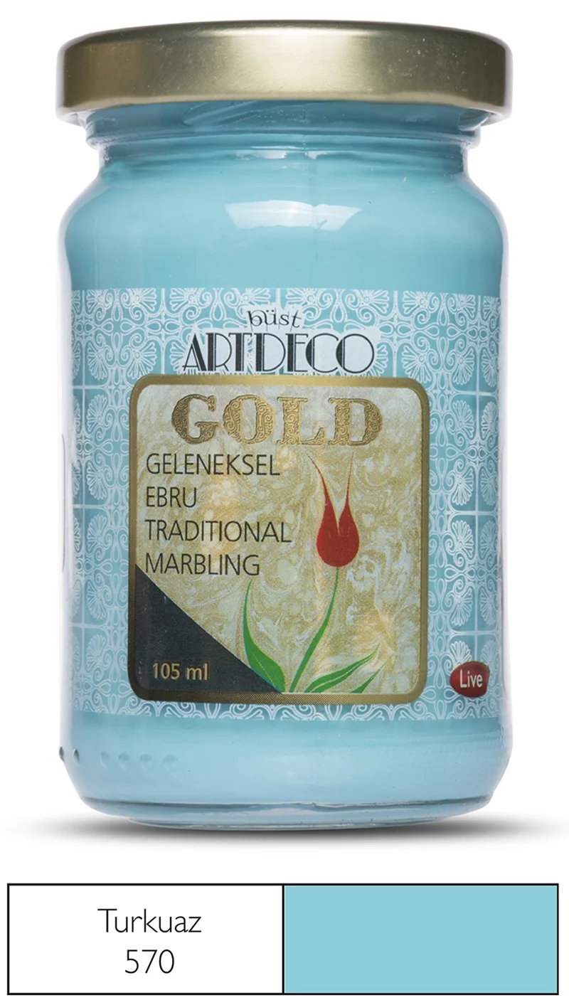 ARTDECO EBRU BOYASI GOLD 105 ML TURKUVAZ Y-018D-570