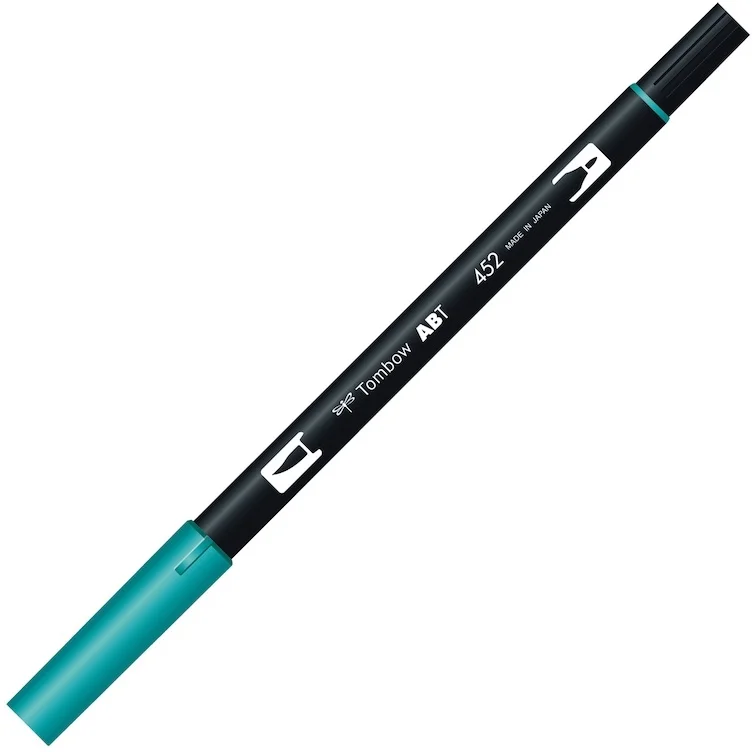 TOMBOW AB-T DUAL BRUSH PEN GRAFİK KALEMİ PROCESS BLUE (452) T-AB-T 452