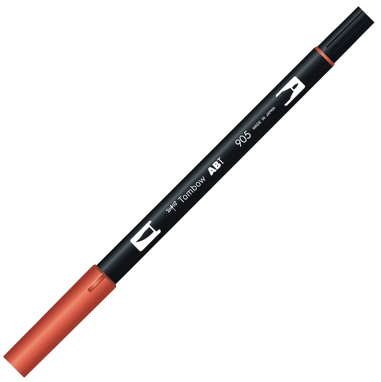 TOMBOW AB-T DUAL BRUSH PEN GRAFİK KALEMİ RED (905) T-AB-T 905