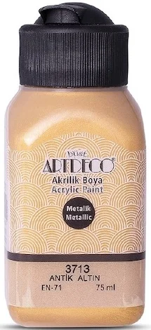 ARTDECO AKRİLİK BOYA METALİK 75 ML ANTİK ALTIN Y-071I-3713