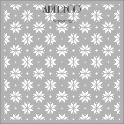 ARTDECO STENCIL 30x30 CM ÖRGÜLÜ KARTANELE Y-100-ST127