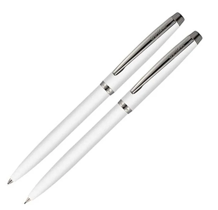 SCRIKSS TÜKENMEZ KALEM + VERSATİL KALEM SET 108 PRESTİJ KRİSTAL KUTU BEYAZ