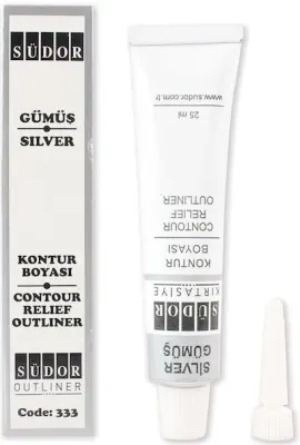 SÜDOR KONTUR BOYASI GÜMÜŞ 25 ML SD333