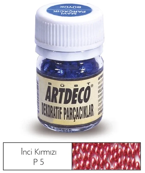 ARTDECO DEKOPAJ PARÇACIK 25 ML İNCİ KIRMIZI Y-029A-P5