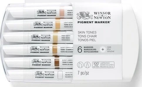W&amp;N PIGMENT MARKER SET 6 RENK SKIN TONES (TEN RENKLERİ) WN 0290045