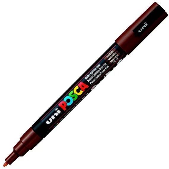 UNİ POSTER MARKÖRÜ POSCA PC-3M 0.9-1.3 KAHVE